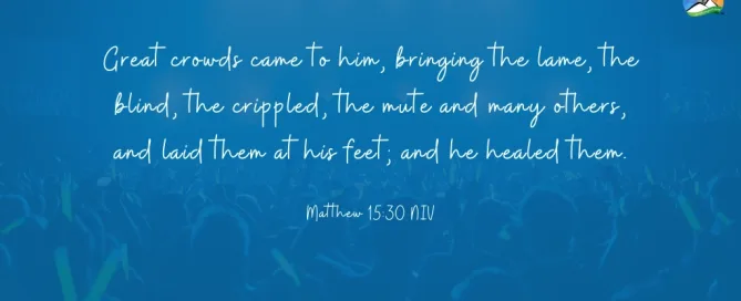 Jesus, Our Healer - Daily Devotion