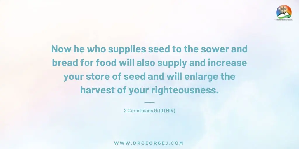 2 Corinthians 9:10 (NIV) Daily Devotion Scripture