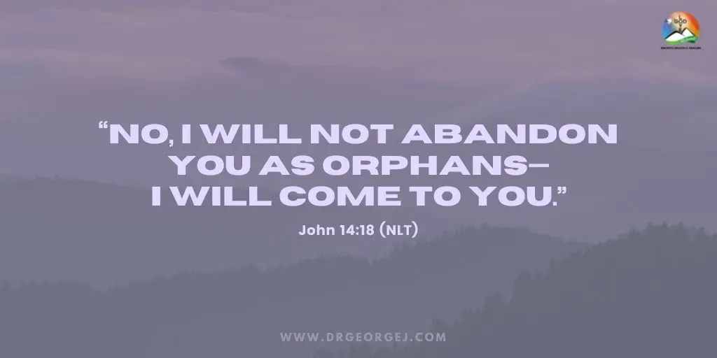 John 14:18 (NLT) Daily Devotion Scripture