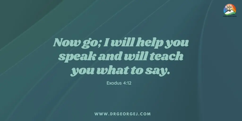 Exodus 4:12 Daily Devotion Scripture