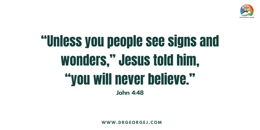 John 4:48 Daily Devotion Scripture