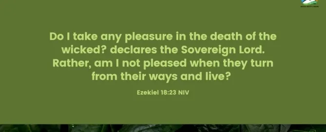 Ezekiel 18:23 Daily Devotion - February 22 2023