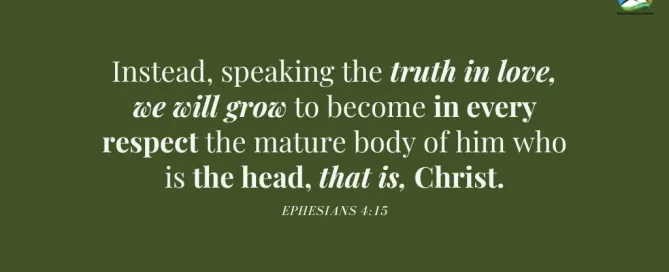 Ephesians 4:15 Daily Devotion March 1 2023