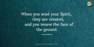 Psalm 104:30 Daily Devotion | March 24 2023