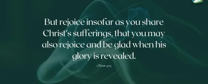 1 Peter 4:13 Daily Devotion | March 25 2023