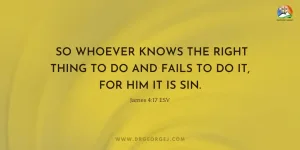 James 4:17 Devotion | April 19 2023