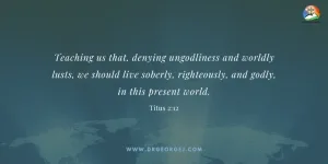 Titus 2:12 Daily Devotion_April 26 2023