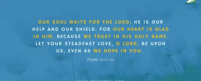 Psalm 33:21-22 Daily Devotion