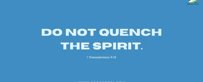 1 Thessalonians 5:19 Daily Devotion - May 5 2023