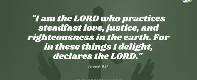 Jeremiah 9:24 Daily Devotion - June 29, 2023