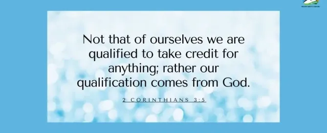 2 Corinthians 3:5 Daily Devotion - July 8, 2023