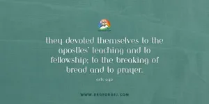 Acts 2:42 Daily Devotion | July 25 2023