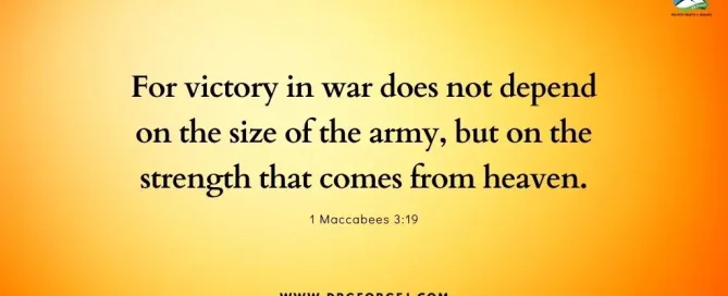1 Maccabees 3:19 Daily Devotion | August 14 2023