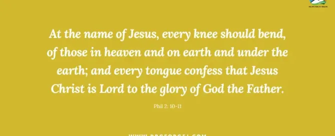 Phil 2:10-11 Daily Devotion | August 30 2023