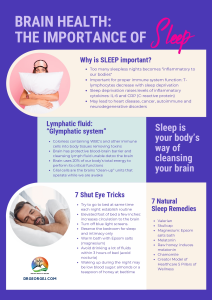 How to Improve Sleep and Brain Health