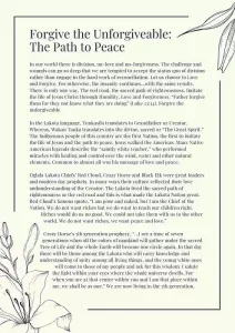 Forgive the Unforgiveable-The Path to Peace