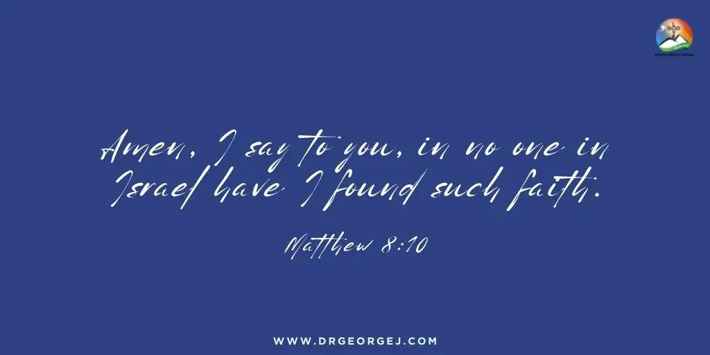 Matthew 8:10 Daily Devotion Scripture