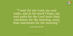Psalm 130:5-6 Daily Devotion