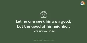 1 Corinthians 10:24 Daily Devotion March 2 2023