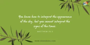 Matthew 16:3 Daily Devotion | April 22 2023