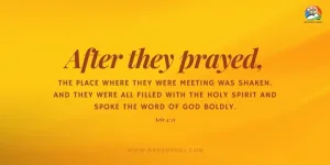 Acts 4:31 Daily Devotion - June 13 2023